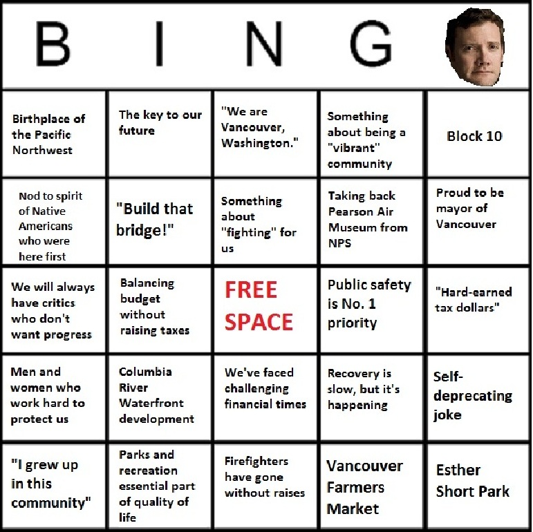 Vegas Bingo Card