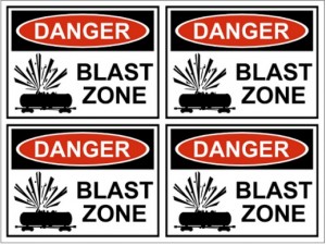 danger blast zone