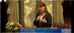 Sen. Ann Rivers speaking on the Senate floor. 