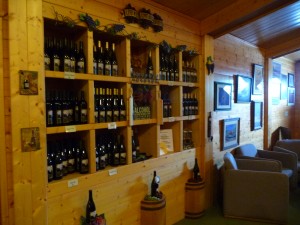 Eagle Haven Winery's portfolio display