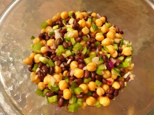 Chickpea & Black Bean Salad