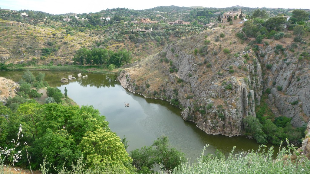 View of the Tajo River from Jardines del Transito