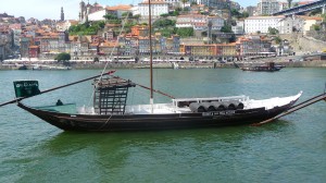 Replica of rabelos that took port from their birth place 60 miles up the Douro to he lodges of Vila Nova de Gaia