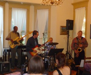 Jazz band, Thee Aristocrats, performing at East Fork Cellars this past Saturday night. 