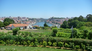 The Douro River from Graham's lodge in Vila Nova de Gaia, Portugal