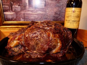Salt-crusted prime rib roast was a perfect pairing for this 2008 Gran Oristan Gran Reserva. 