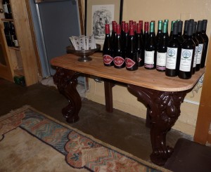 A skilled crafstwoman, Dana Dokken uses wood as her medium and recently up-cycled baroque-style piano legs into an accent table for Evergreen Wine Cellar