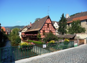 Home of Dr. Albert Schweitzer, Kaysersberg charms with cobbled roads and flower-dripped window boxes draping from half-timbered homes.
