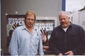 Captain “Sig” Hansen of Deadliest Catch with author, Spike Walker. Walker has been appearing at Moulton Falls Winery for the past several Saturday nights. Courtesy of Spike Walker. 