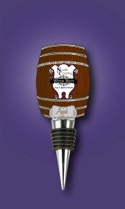 Each year a different useable wine stopper is given out as a Finisher’s Medal for the Half Marathon and this years’ design is a wine barrel. Photo courtesy of Get BOLD Events. 