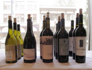 A few of the exceptional Yakima Valley wines tasted at the recent Wine Yakima Valley grower tasting held at Saucebox. Courtesy of Wine Yakima Valley. 