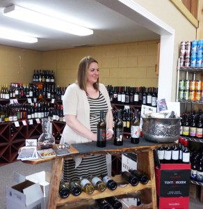 Battle Ground Produce hosts wine tastings most Fridays from 4-7 pm with occasional surprise appearances by area wine makers like Michelle Parker of Koi Pond Cellars.