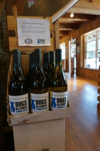 The Sinklers support the efforts of their friends, Doug and Emmas—owners of Dogs Allowed Cannon Beach—by carrying the Dogs Allowed wine label. 100 percent of the proceeds for every bottle goes to support local animal rescue efforts. Viki Eierdam 