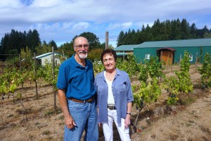 Rezabek Vineyard owners, Roger Rezabek and Donna Anderson, have been hard at work planting grape vines at their Battle Ground vineyard since the spring of 2010. Viki Eierdam 