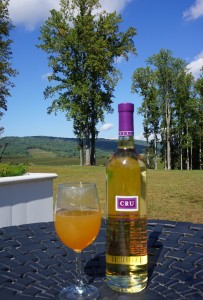 Trump Winery specializes in sparklings but it was the Cru—a chardonnay fortified with brandy and aged in American bourbon barrels—that I sipped on under a stand of evergreens soaking in the breathtaking Virginia view.  