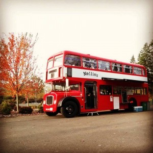 Nellie's Food Truck will be turning off their burners to offer continuous transportation between Bethany Vineyards, Gougér Cellars and Three Brothers Vineyard over the SW Washington Winery Thanksgiving weekend. Hop on and off the circa 1965 Bristol bus all weekend for $5. Nellie's 