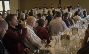 At the 5th Annual Oregon Chardonnay Celebration, winemakers and serious consumers were led in a tasting of five different chardonnay styles by a panel of Willamette Valley vineyard owners and winemakers. ©Andrea Johnson Photography 