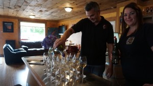 Wes & Michelle Parker, owners of Ridgefield’s Koi Pond Cellars, are as approachable as their wines. Viki Eierdam