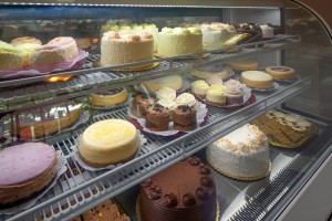 At the Portland Style Cheesecake Dessert Shoppe customers will find a tantalizing selection of cheesecakes and buttercakes in a variety of sizes. PS Cheesecake
