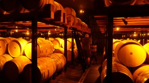 Margo allowed us a glimpse into their underground barrel room located directly underneath the tasting room of White Rose Estate as well as one of the manual presses used during harvest. Viki Eierdam 