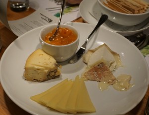The typical European cheese plate was a trifecta opportunity to showcase the versatility of Alsatian wines. Viki Eierdam 