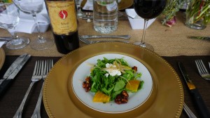 The spiciness in syrah—such as this Confluence Winery 2014 Syrah—is a beautiful opportunity to pair it with a peppery arugula salad topped with Cloud Nine Cumulus. Viki Eierdam 