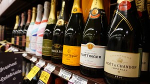 True Champagne and Champagne-style wines can be conveniently purchased at grocery stores such as this well-stocked Safeway shelf. Viki Eierdam 