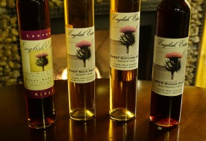 English Estate Winery carries a large line of fortified ‘nectars’—dessert wines made with their own pinot noir brandy distilled by Clear Creek Distillery. Viki Eierdam 