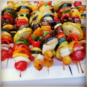 Grilled Vegetable Kebabs