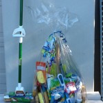 cleaning supplies basket