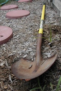 rusty shovel
