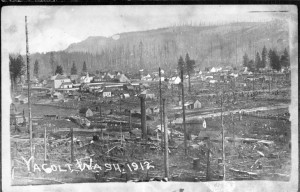 Yacolt in 1912. The area was still recovering from the massive destruction of the Yacolt Burn. (Columbian Files)