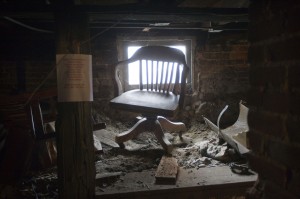 A view of the basement in the 1866 Charles Brown house. (By Natalie Behring for The Columbian)