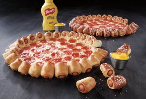 hot dog pizza