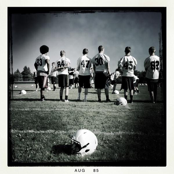 Skyview football practice, as shot by Columbian photographer Amanda Cowan