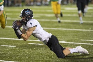 Hockinson might have a new quarterback, but receivers such as 6-foot-5 Peyton Brammer provide an enticing target. Alisha Jucevic/The Columbian 