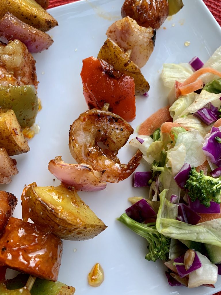 Grilled Shrimp And Sausage Skewers With Smoky Paprika And Honey Glaze Home Madehome Made