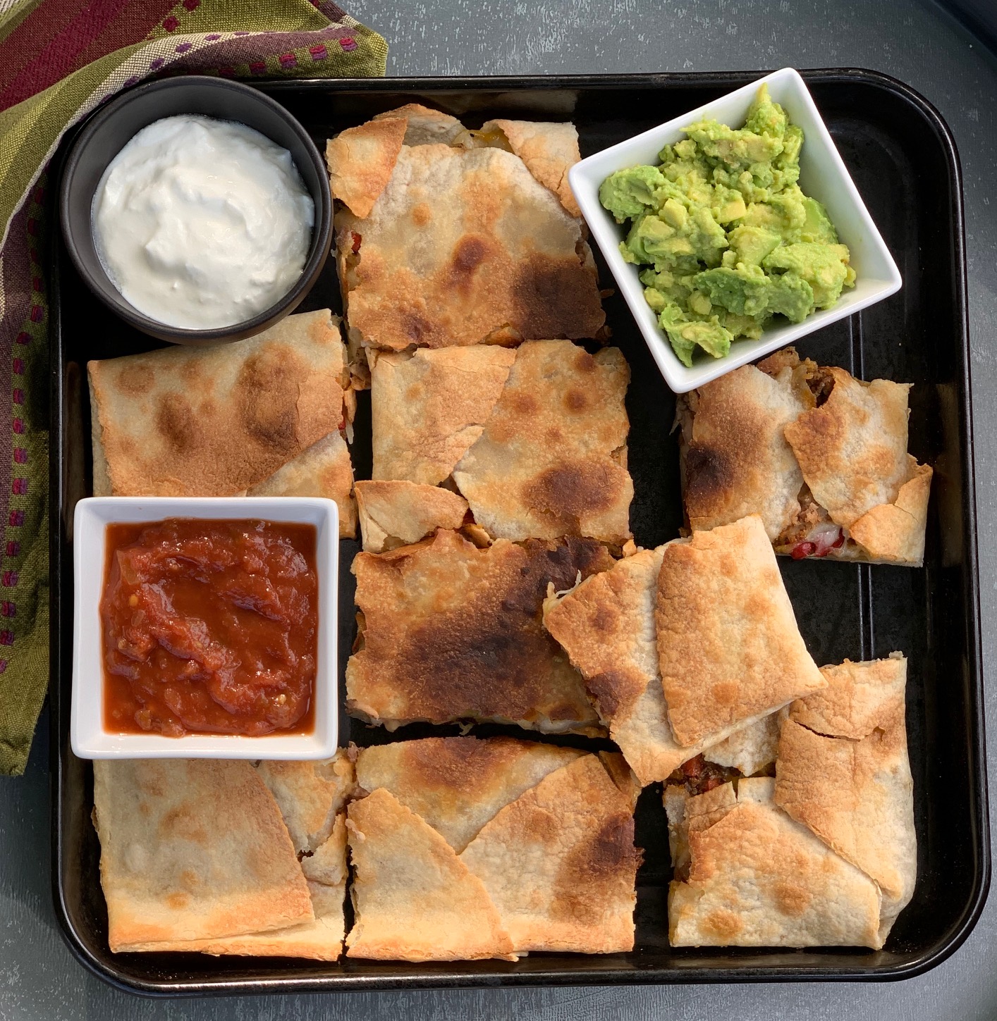 Loaded Sheet Pan Quesadillas