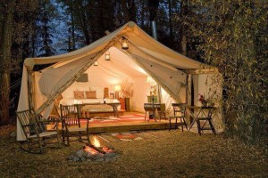 romantic campsite