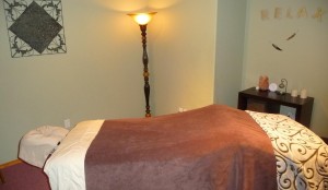 Purple Pear - one of several massage rooms
