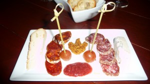meat and cheese plate at WineUp on Williams