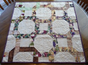My new table top quilt compliments of my mom
