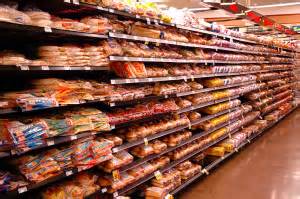 Ah...the bread aisle. Hundreds of choices for....bread.
