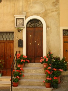 Doorway in Montepulciano