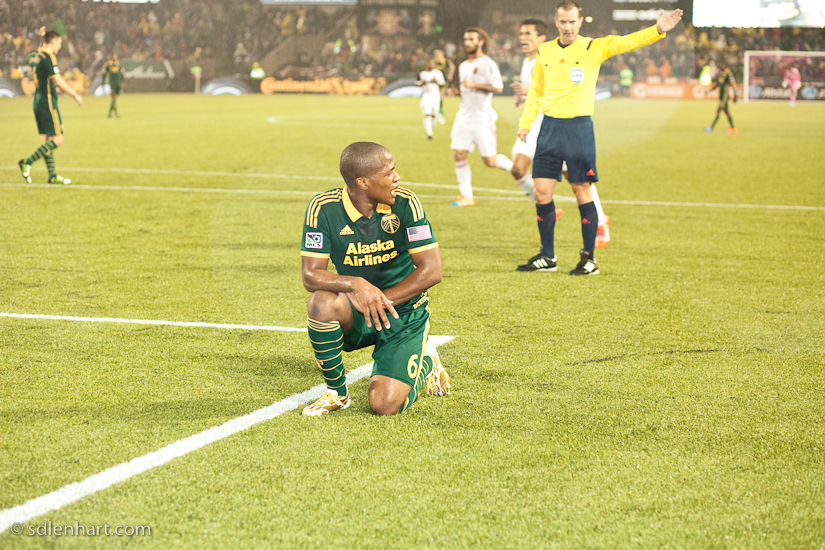 Darlington Nagbe trying to Catch his Breath