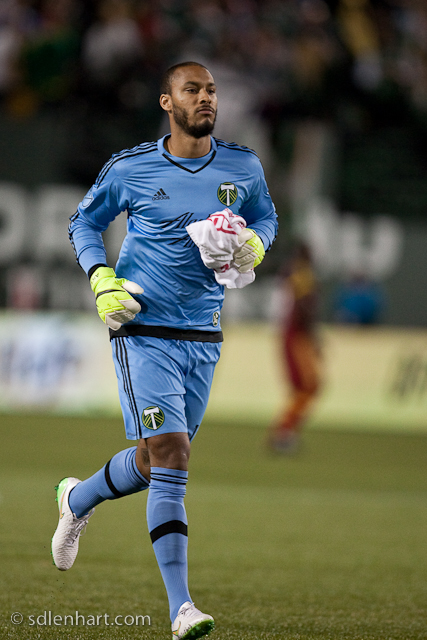 Adam Kwarasey is all business as Timbers take on Real Salt Lake as MLS 2015 kicks off in Portland's Providence Park.