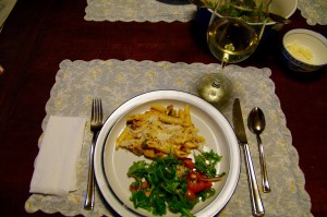 Plated penne
