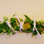 Bouquet garni adds flavor as you reduce the wine sauce.
