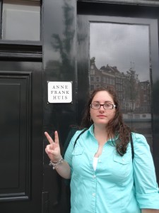 Crystal at the Anne Frank House