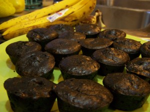 Chocolate Banana Brownie Bites